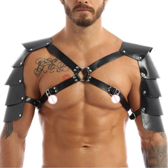 EagleKu Men’s BDSM Shoulder Harness | Sexy Leather Body Cage Strap for Fetish and Puppy Play - Passion Pulse Adult