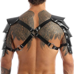 EagleKu Men’s BDSM Shoulder Harness | Sexy Leather Body Cage Strap for Fetish and Puppy Play - Passion Pulse Adult