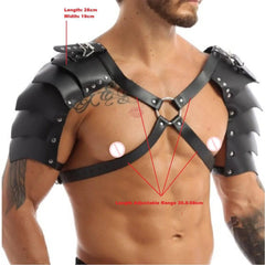 EagleKu Men’s BDSM Shoulder Harness | Sexy Leather Body Cage Strap for Fetish and Puppy Play - Passion Pulse Adult