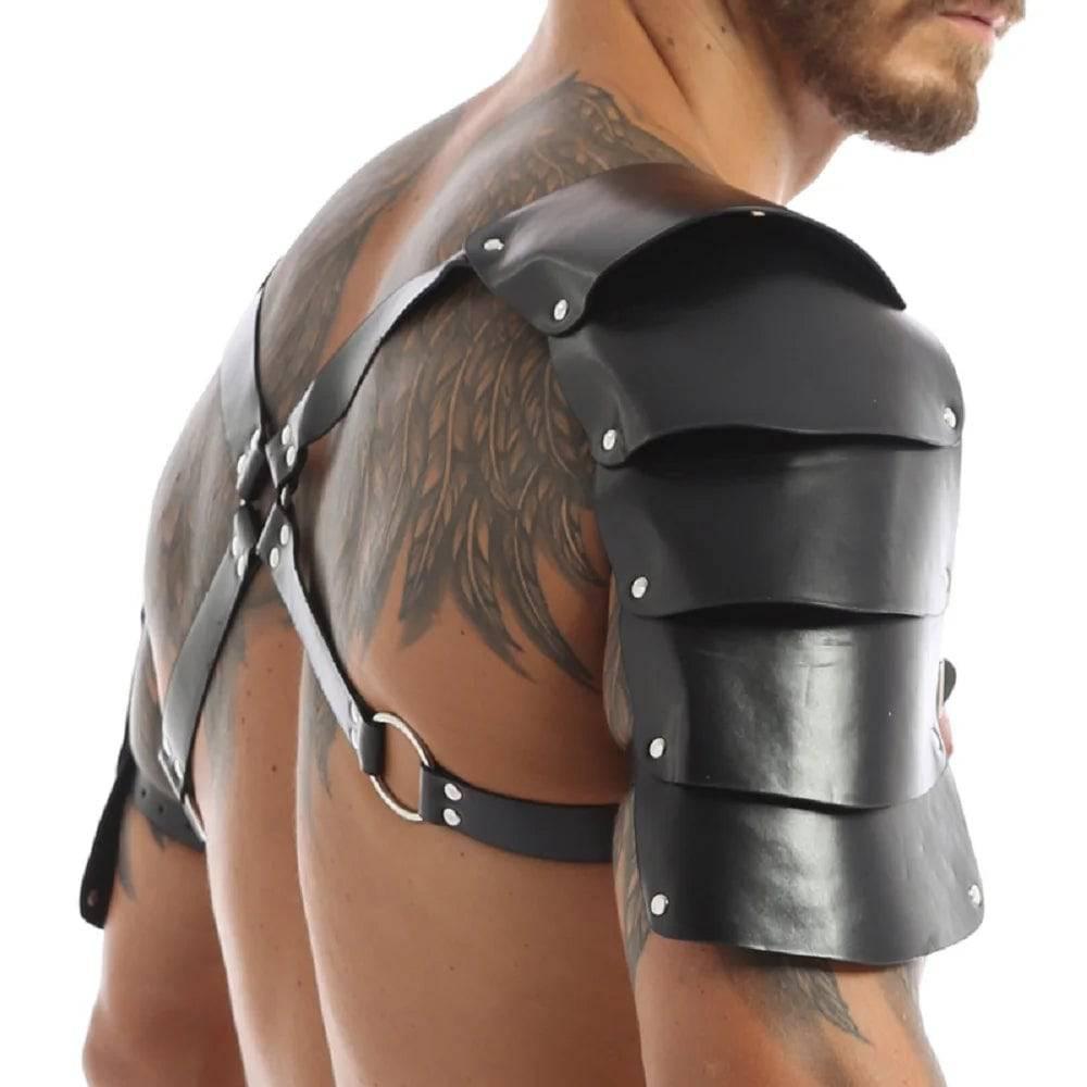 EagleKu Men’s BDSM Shoulder Harness | Sexy Leather Body Cage Strap for Fetish and Puppy Play - Passion Pulse Adult