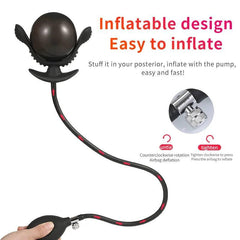 InflataMax - Adjustable Inflatable Plug with Pump - Passion Pulse Adult