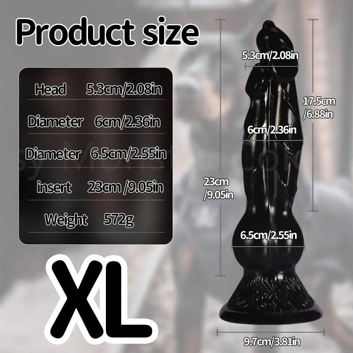 Colorful Dog Knot Dildo - Fantasy Wolf-Inspired Design for Couples - Passion Pulse Adult