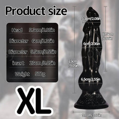 Colorful Dog Knot Dildo - Fantasy Wolf-Inspired Design for Couples - Passion Pulse Adult