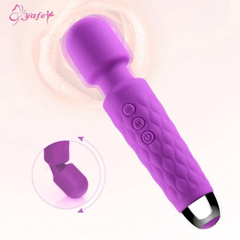 New Power Wand Massager – 10 Speeds, G-Spot & Clitoral Vibrator - Passion Pulse Adult