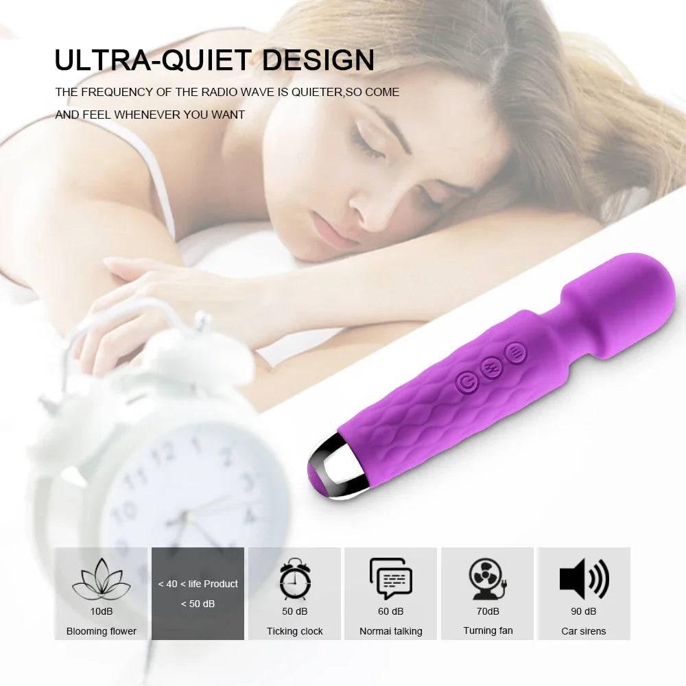 New Power Wand Massager – 10 Speeds, G-Spot & Clitoral Vibrator - Passion Pulse Adult
