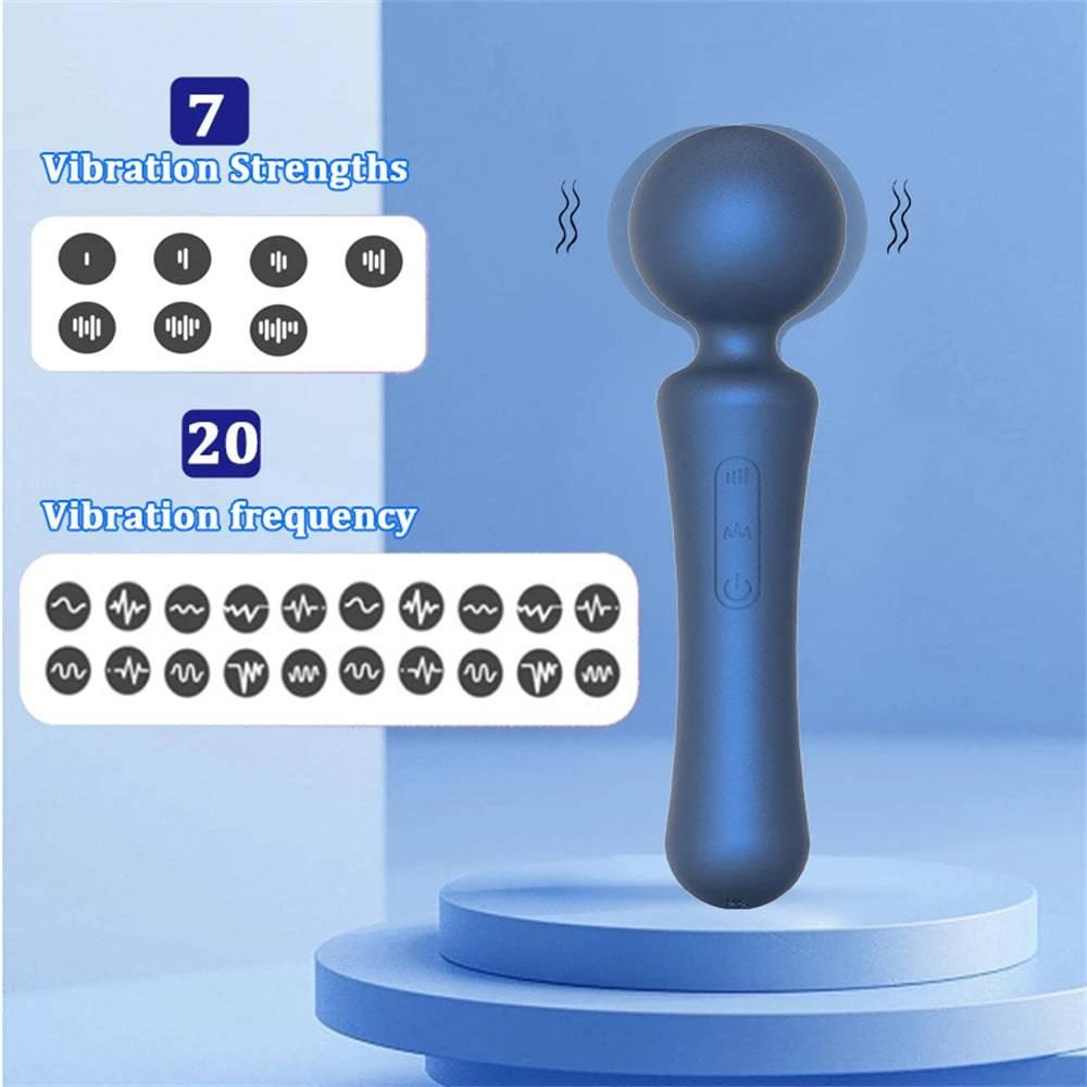 Powerful AV Magic Wand Dildo Vibrator: Vaginal & Clitoris Stimulator for Women - Passion Pulse Adult