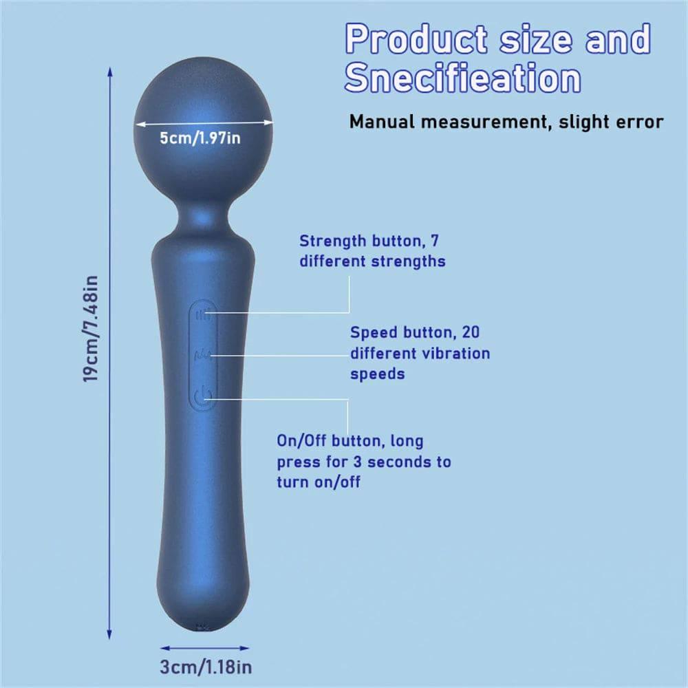 Powerful AV Magic Wand Dildo Vibrator: Vaginal & Clitoris Stimulator for Women - Passion Pulse Adult