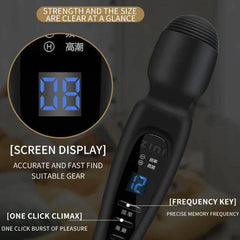 Powerful AV Magic Wand Vibrator – G-Spot & Clitoral Massager for Intense Orgasms - Passion Pulse Adult