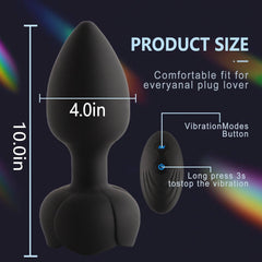 Rose-Shaped Anal Plug - Passion Pulse Adult