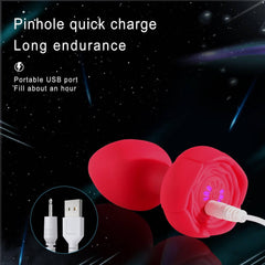 Rose-Shaped Anal Plug - Passion Pulse Adult