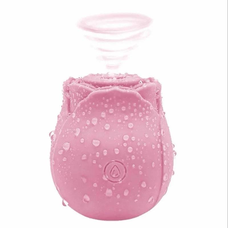 Rose-Shaped Sucking Vibrator – 9 Frequency G-Spot & Nipple Stimulator - Passion Pulse Adult