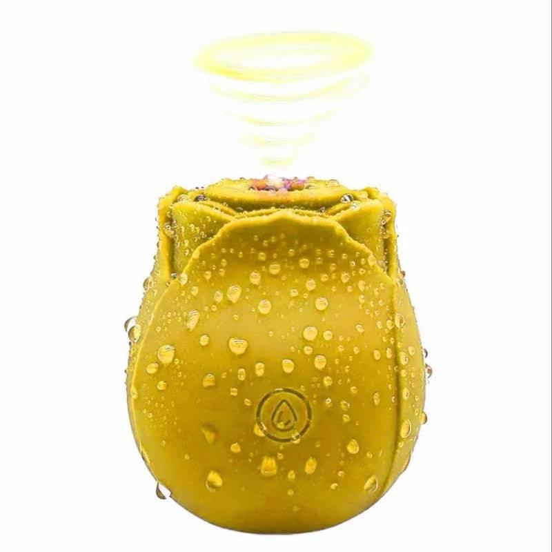 Rose-Shaped Sucking Vibrator – 9 Frequency G-Spot & Nipple Stimulator - Passion Pulse Adult