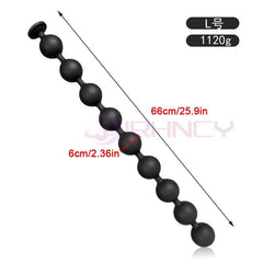 BubbleFlex Beads - 9-Ball Silicone Anal Expander - Passion Pulse Adult