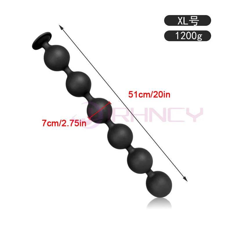 BubbleFlex Beads - 9-Ball Silicone Anal Expander - Passion Pulse Adult