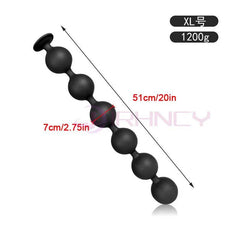 BubbleFlex Beads - 9-Ball Silicone Anal Expander - Passion Pulse Adult