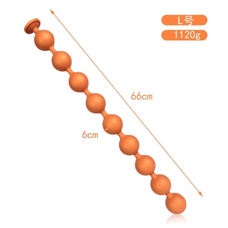 BubbleFlex Beads - 9-Ball Silicone Anal Expander - Passion Pulse Adult