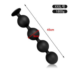 BubbleFlex Beads - 9-Ball Silicone Anal Expander - Passion Pulse Adult