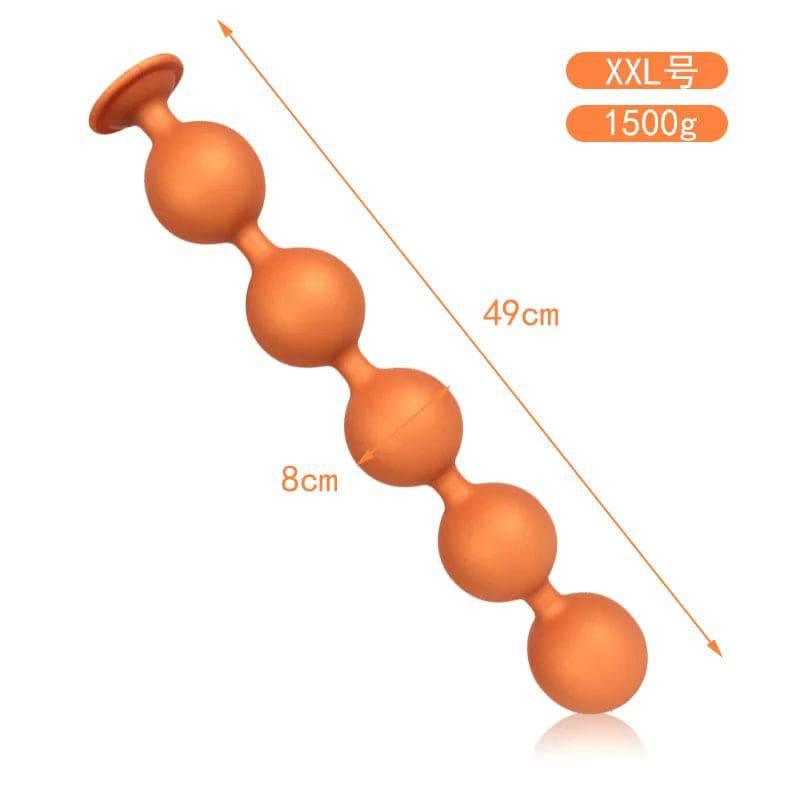 BubbleFlex Beads - 9-Ball Silicone Anal Expander - Passion Pulse Adult