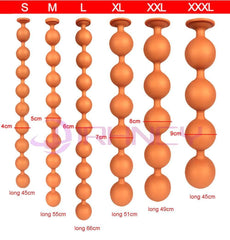 BubbleFlex Beads - 9-Ball Silicone Anal Expander - Passion Pulse Adult