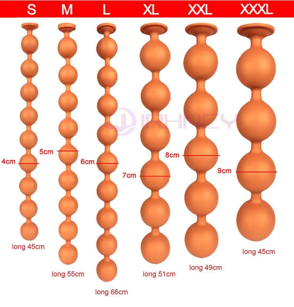 BubbleFlex Beads - 9-Ball Silicone Anal Expander - Passion Pulse Adult