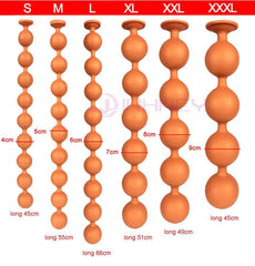 BubbleFlex Beads - 9-Ball Silicone Anal Expander - Passion Pulse Adult