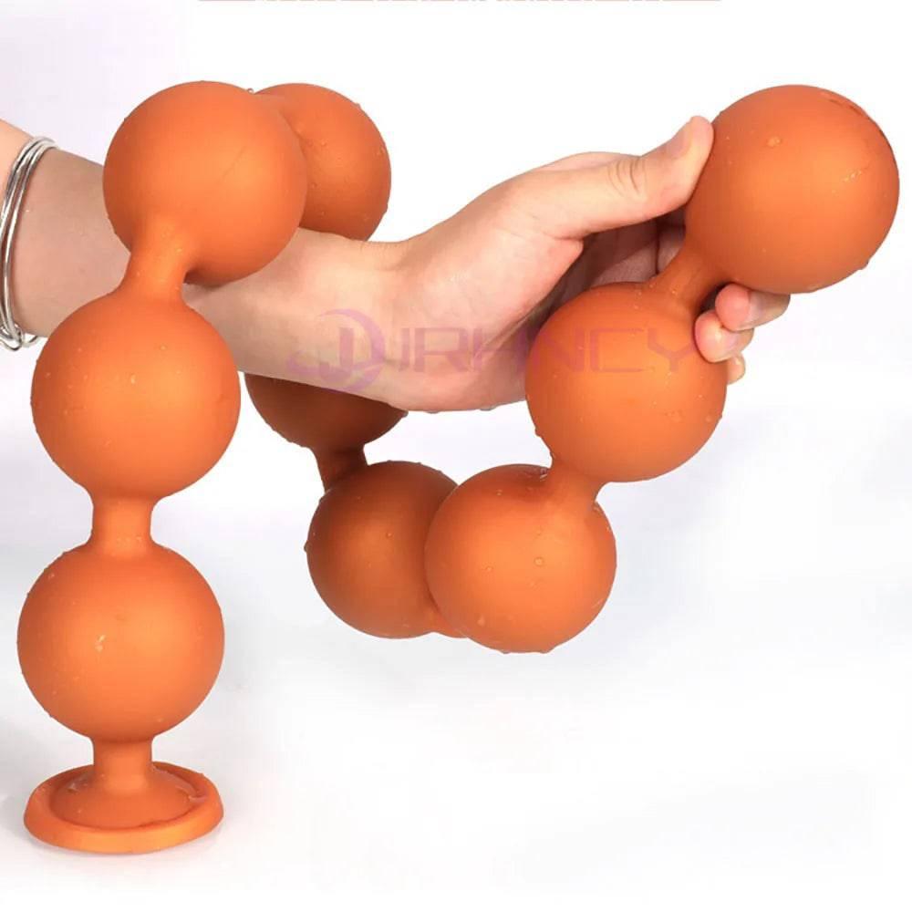 BubbleFlex Beads - 9-Ball Silicone Anal Expander - Passion Pulse Adult