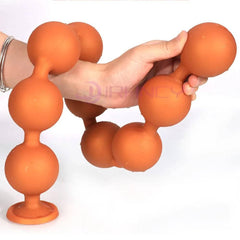 BubbleFlex Beads - 9-Ball Silicone Anal Expander - Passion Pulse Adult