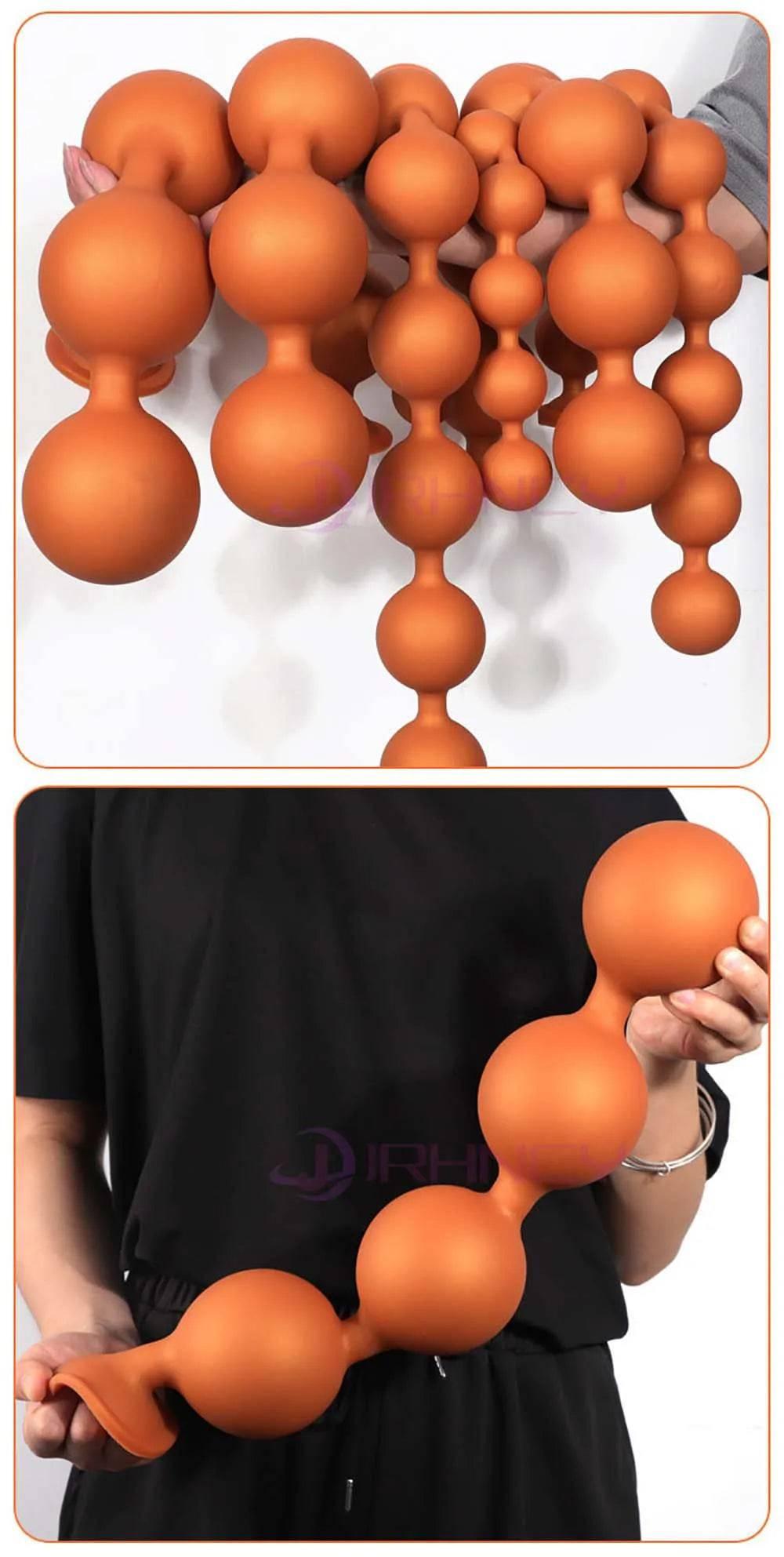 BubbleFlex Beads - 9-Ball Silicone Anal Expander - Passion Pulse Adult