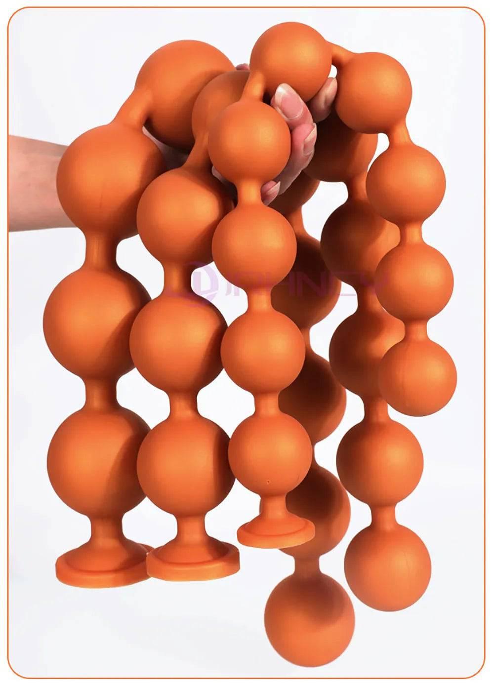 BubbleFlex Beads - 9-Ball Silicone Anal Expander - Passion Pulse Adult