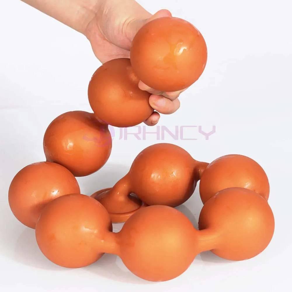 BubbleFlex Beads - 9-Ball Silicone Anal Expander - Passion Pulse Adult