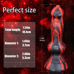 Fantasy Dog Dildo with Knot – Anal Plug for Prostate Massage and Gay Stimulation - Passion Pulse Adult