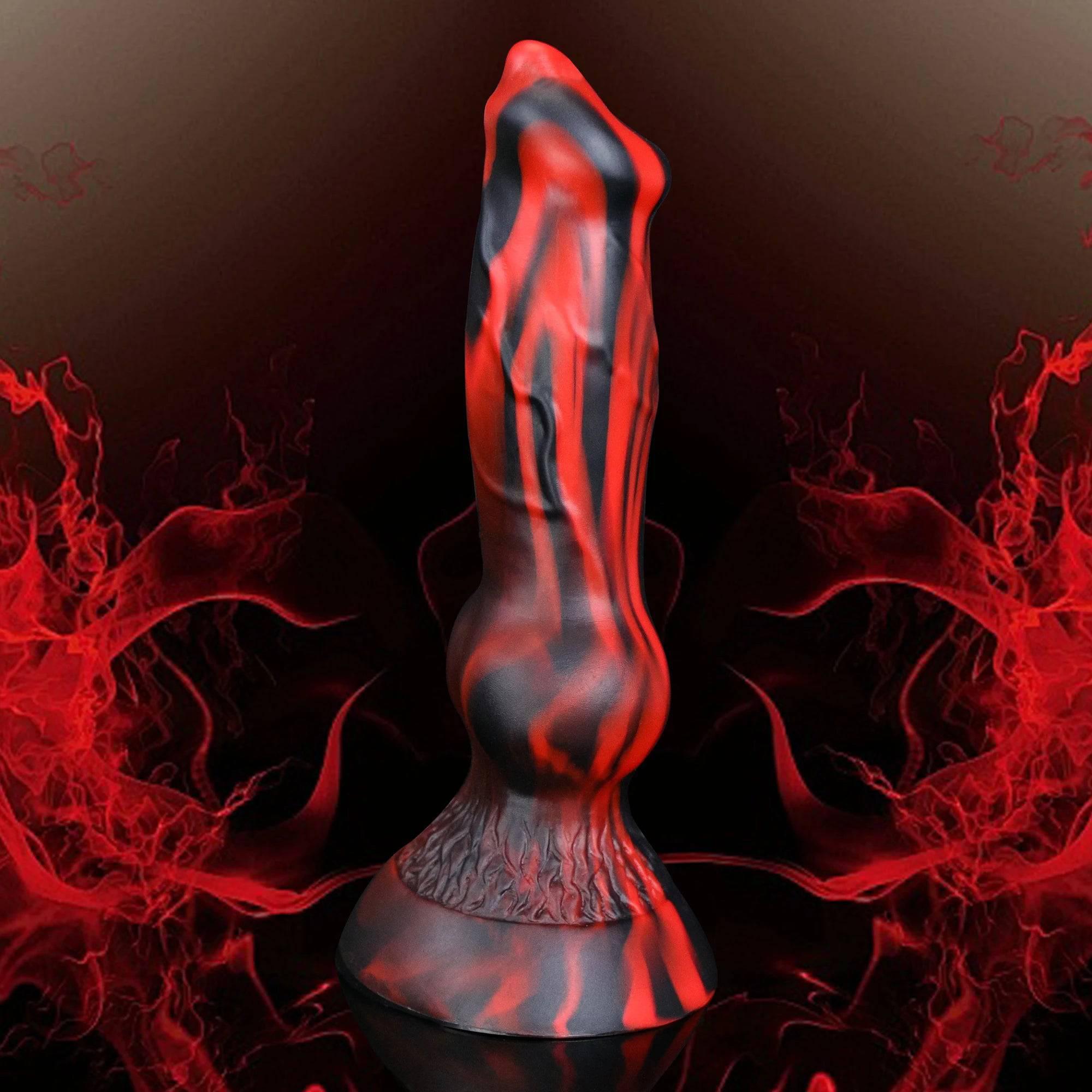 Fantasy Dog Dildo with Knot – Anal Plug for Prostate Massage and Gay Stimulation - Passion Pulse Adult