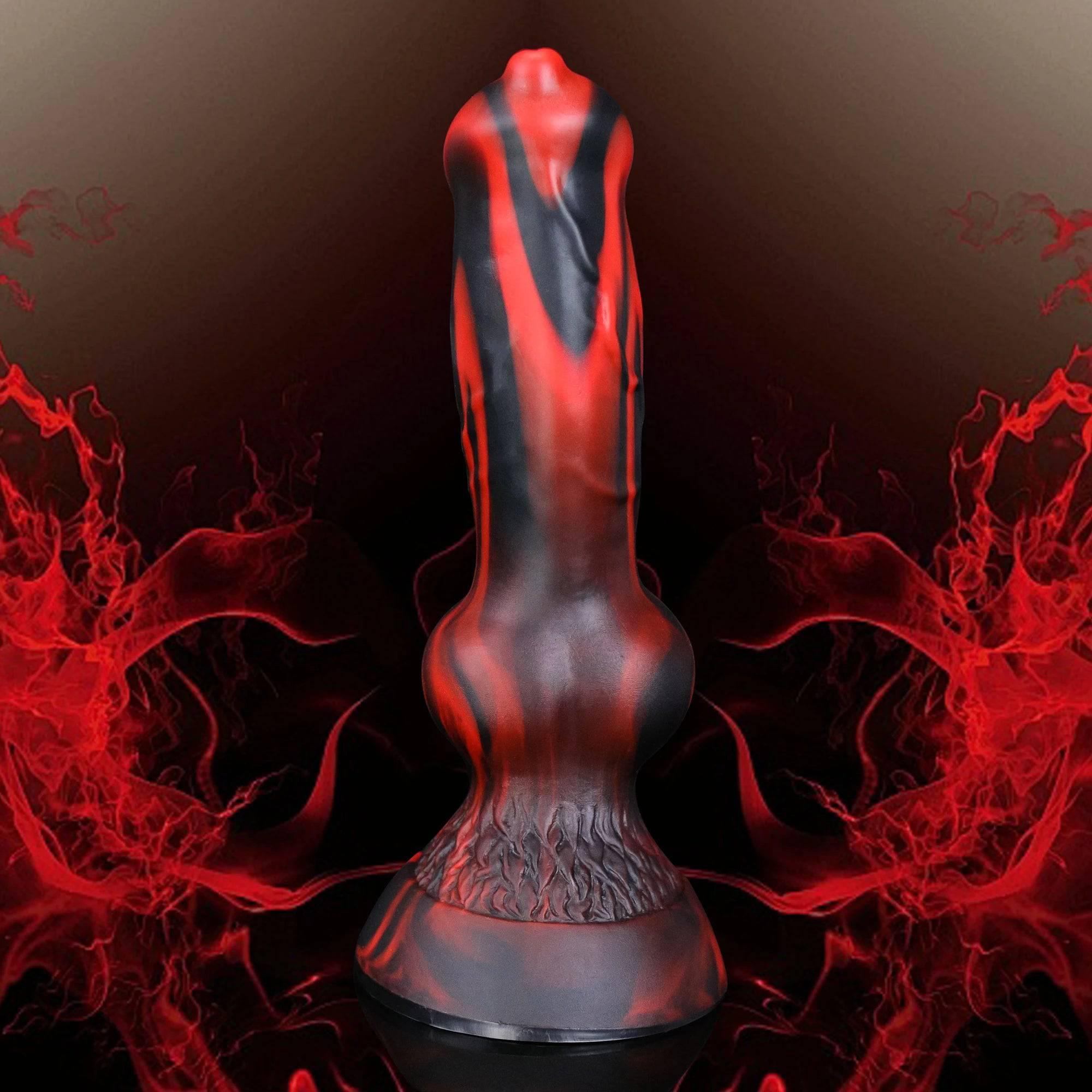 Fantasy Dog Dildo with Knot – Anal Plug for Prostate Massage and Gay Stimulation - Passion Pulse Adult