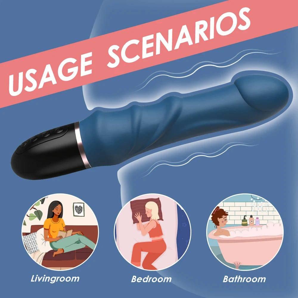 Extra-Large Vibrating Dildo Massager – Powerful Vaginal Stimulator for Women & Couples - Passion Pulse Adult