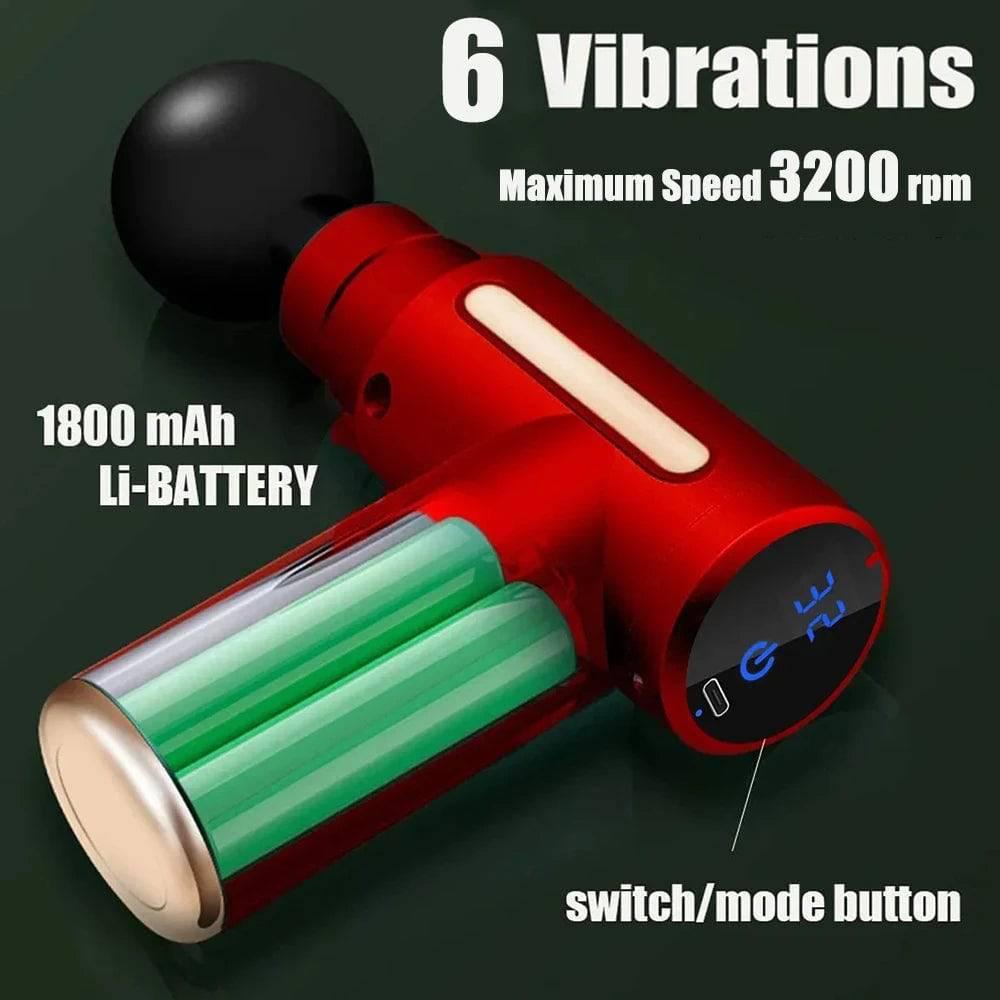 Portable Automatic Dildo Vibrator – Multi-Speed Fascial Massage Gun for Enhanced Pleasure - Passion Pulse Adult