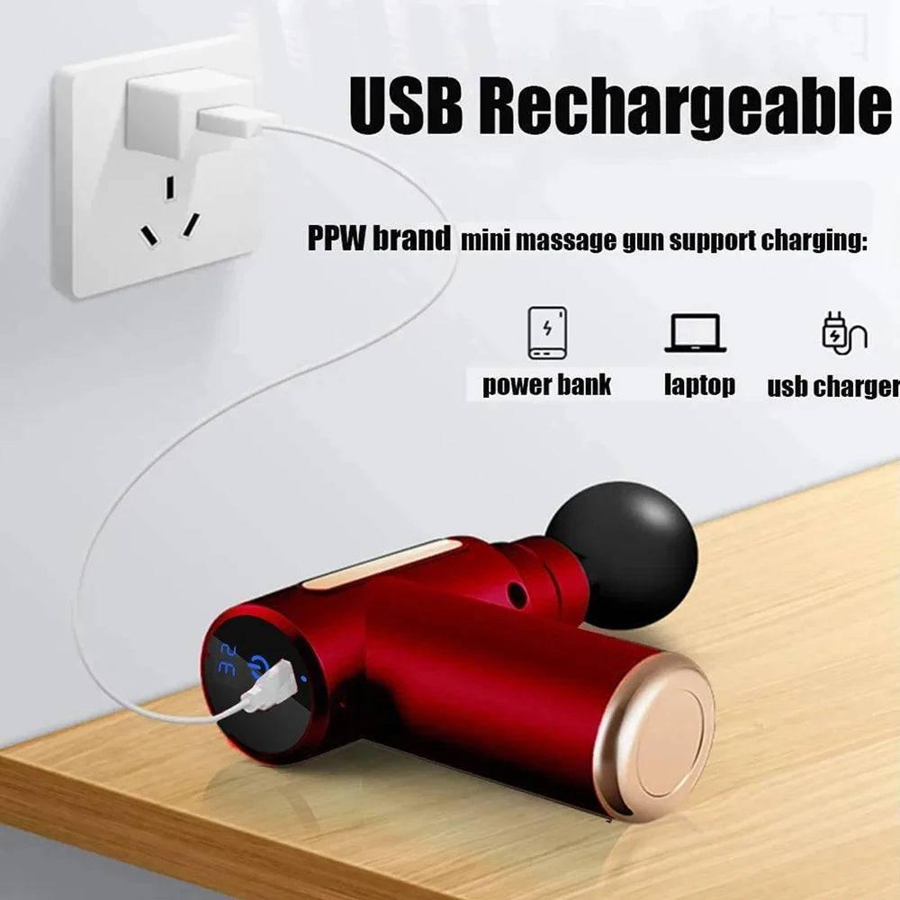 Portable Automatic Dildo Vibrator – Multi-Speed Fascial Massage Gun for Enhanced Pleasure - Passion Pulse Adult