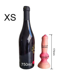 Realistic Huge Dog Dildo – Silicone Anal Plug with Suction Cup for Men & Women - Passion Pulse Adult