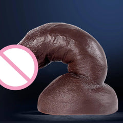 Realistic Silicone Dildo with Suction Cup - Soft & Flexible Adult Toy - Passion Pulse Adult