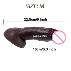Realistic Silicone Dildo with Suction Cup - Soft & Flexible Adult Toy - Passion Pulse Adult