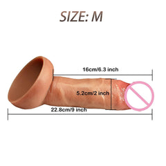 Realistic Silicone Dildo with Suction Cup - Soft & Flexible Adult Toy - Passion Pulse Adult