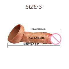 Realistic Silicone Dildo with Suction Cup - Soft & Flexible Adult Toy - Passion Pulse Adult