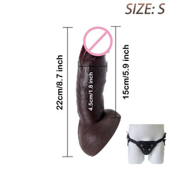 Realistic Silicone Dildo with Suction Cup - Soft & Flexible Adult Toy - Passion Pulse Adult