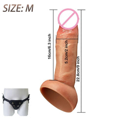 Realistic Silicone Dildo with Suction Cup - Soft & Flexible Adult Toy - Passion Pulse Adult