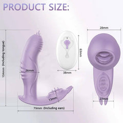 PASSION PULSE ADULT 3-in-1 Dildo Rabbit Wireless Remote Vibrator - Passion Pulse Adult