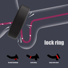 3pcs Silicone Delay Ejaculation Penis Rings | Reusable Semen Cock Rings for Men | Enlargement Sex Toys for Couples - Passion Pulse Adult