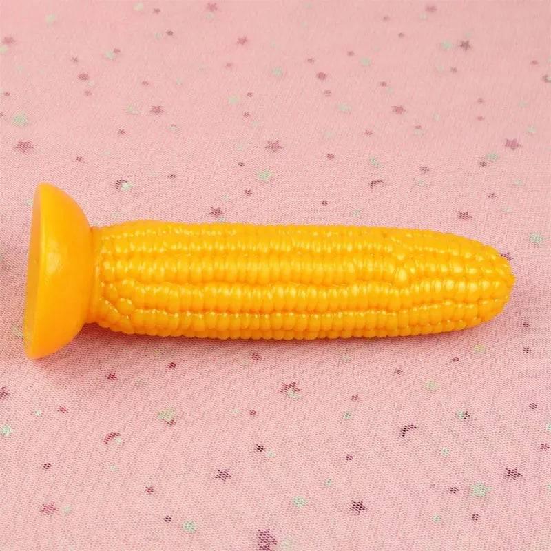 6.4" Corn Dildo – Soft Silicone Anal & Vaginal Plug with Knobs for Stimulating Pleasure - Passion Pulse Adult
