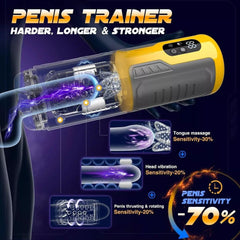 Auto Pleasure Pro: Telescopic Piston Masturbator - Passion Pulse Adult