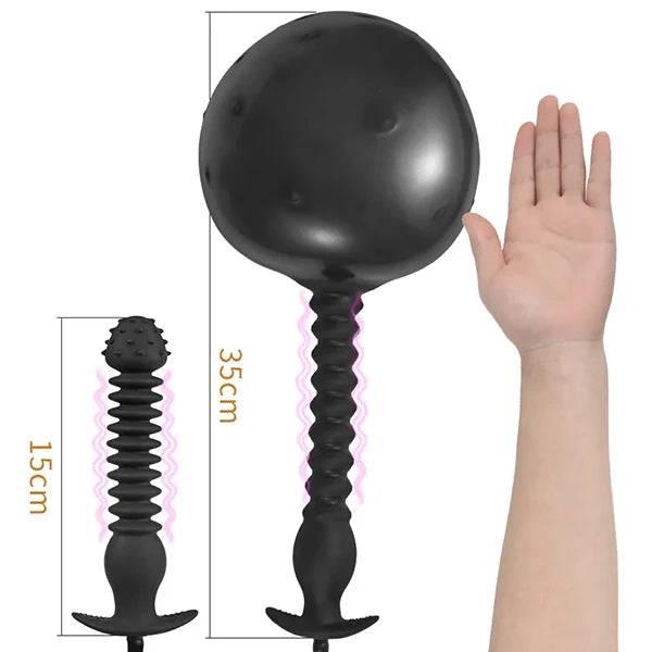 BDSM Inflatable Anal Plug – Butt Plug and Anal Dilator for G-Spot & Prostate Stimulation - Passion Pulse Adult