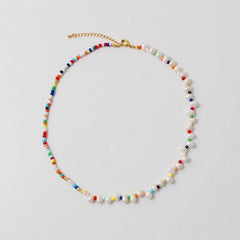 Bohemian Beaded Candy-colored Necklace - Passion Pulse Adult