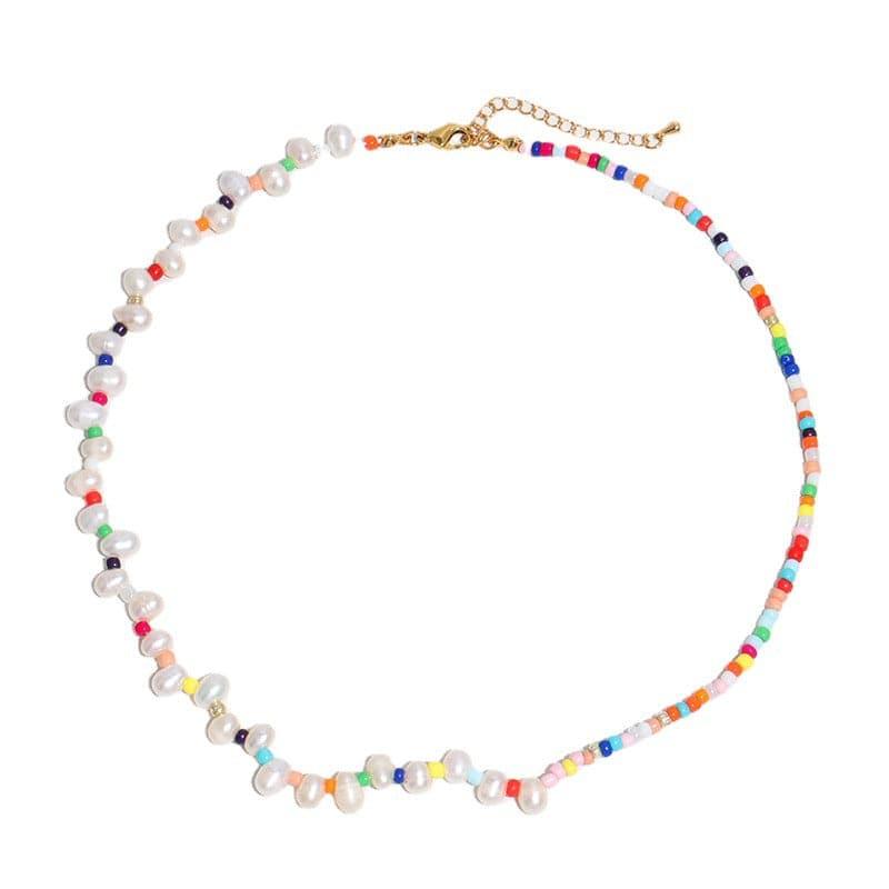 Bohemian Beaded Candy-colored Necklace - Passion Pulse Adult
